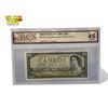 Image 1 : BCS Graded Extra Fine 45 Original Bank Of Canada 1937 $5 Bank Note (Bill) Gordon-Towers