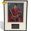 Image 1 : Elmer Lach Autographed Montreal Canadiens Photo Framed 12x16.5" w/ Plaque COA Moments in Time