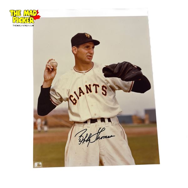 Bobby Thomson Autographed New York Giants 8x10 Photo Signed Baseball Moments in Time Collection