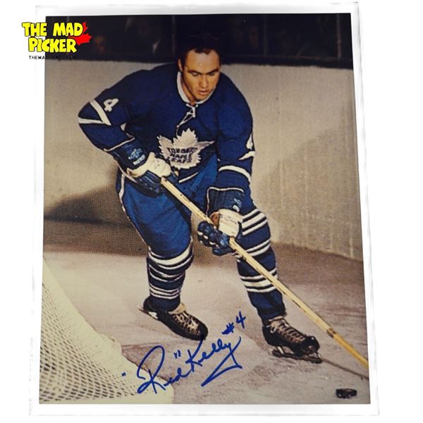 Red Kelly Autographed Toronto Maple Leafs 8x10 Photo Signed Hockey Hall of Fame 1969 Moments in Time
