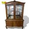 Image 1 : Antique Dutch Solid Wood Display Cabinet w/ Two-Door Chest Drawers 52x76x19.5" Keys Shelves