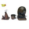 Image 2 : Copper & Bronze: Copper: Tent + 18th Century Mug & Bronze Indian Head
