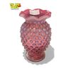 Image 1 : Vintage Fenton Hobnail Opalescent Cranberry Vase
