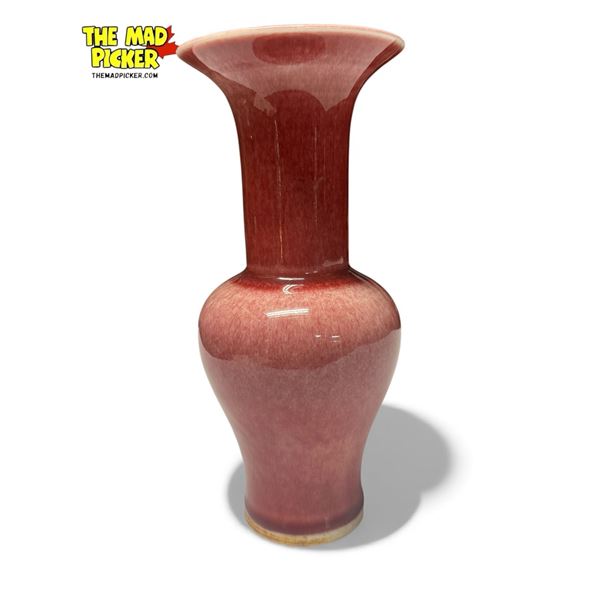 Early Exquisite Chinese Red Glaze Porcelain Vase