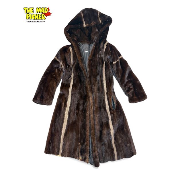 Vintage Hooded Fur Jacket