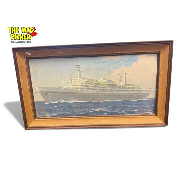 Vintage Robert Wood "Yosemite" No.429 Nautical Ship Print