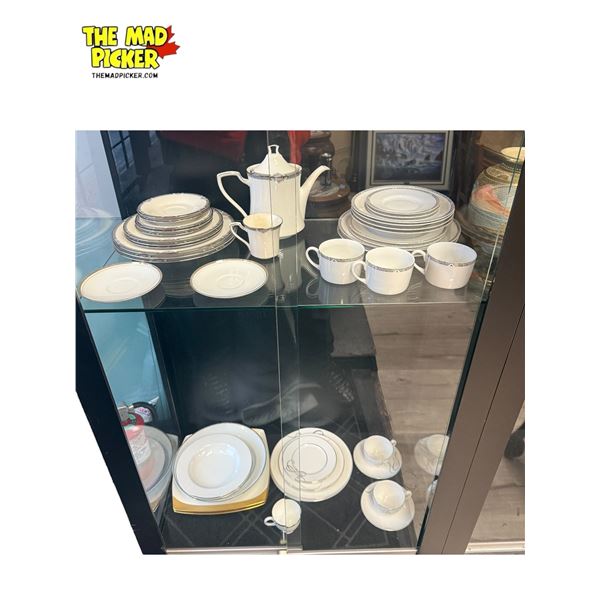 2x Shelves Of Assorted China Ware: Royal Doulton, Noritake, Wedgewood, & More