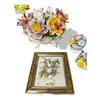 Image 3 : 7x Vintage Porcelain Flowers: Capodimonte, Cotswold, & More