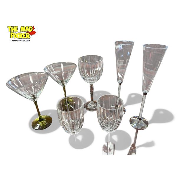 Glassware: Marquis Waterford, Oleg Cassini, & More