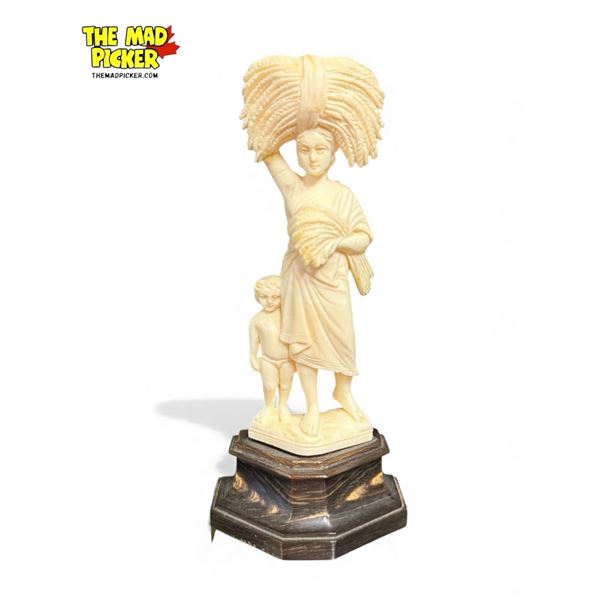 Vintage CArved Ivory Figurine