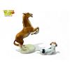 Image 4 : 2x Vintage Porcelain Animals: Royal Doulton Dog & Royal Dux Horse