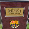 Image 3 : Lionel Messi FC Barcelona Hand-Autographed Framed Jersey - with COA (Frame: 36" L x 45" H x 1/2" D.)