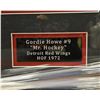 Image 4 : Gordie Howe #9 "Mr. Hockey" Detroit Red Wings "HOF 1972" Limited Edition of 199 Career Framed Jersey