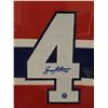 Image 2 : Jean Beliveau #4 "Le Gros Bill" Montreal Canadians Stanley Cup Champion "HOF 1972" Autographed $3500