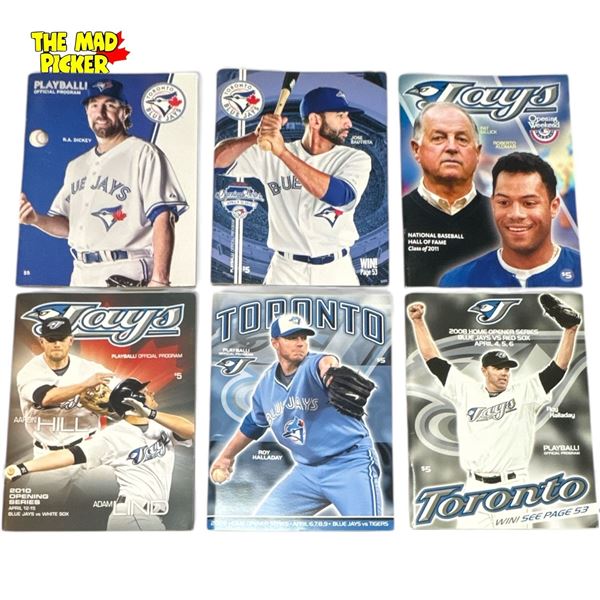 2008-2013 Toronto Blue Jays Home Opener Programs and Tickets