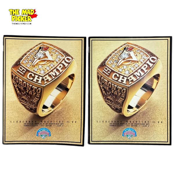 2x 1993 Toronto Blue Jays Scorebook Magazine Summer Edition Volume 17 Issue 11