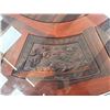 Image 7 : Beautiful Vintage Chinese Rosewood Dining Table With Great Details + Lazy Susan