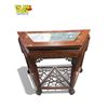 Image 1 : Vintage Chinese Rosewood Stone Inlay Top Hall Table