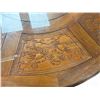 Image 7 : Beautiful Vintage Chinese Rosewood Dining Table With Great Details + Lazy Susan