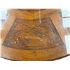 Image 9 : Beautiful Vintage Chinese Rosewood Dining Table With Great Details + Lazy Susan