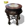Image 3 : Vintage Chinese Rosewood Stone Inlay Top Pedestal