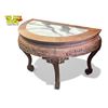 Image 4 : Vintage Chinese Stone Inlay Wooden D-Table