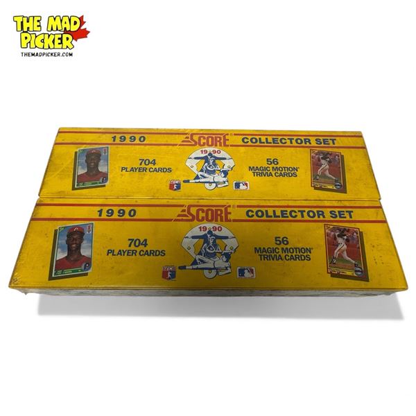 2 x Unopened Boxes of MLB Baseball Cards 1990 Score Sets