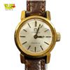 Image 1 : Omega Geneve Lady's Wristwatch w Gold Plated Case & Brown Leather Strap Working