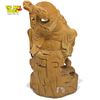 Image 2 : Chinese Wood Root Carved Statue of Zhong Kui "The Ghost Catcher" 8" Tall Feng Shui Taoist