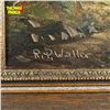 Image 2 : Original Scenic Painting on Canvas Artist Signed by R.P. Walter in Frame 34.5x19"