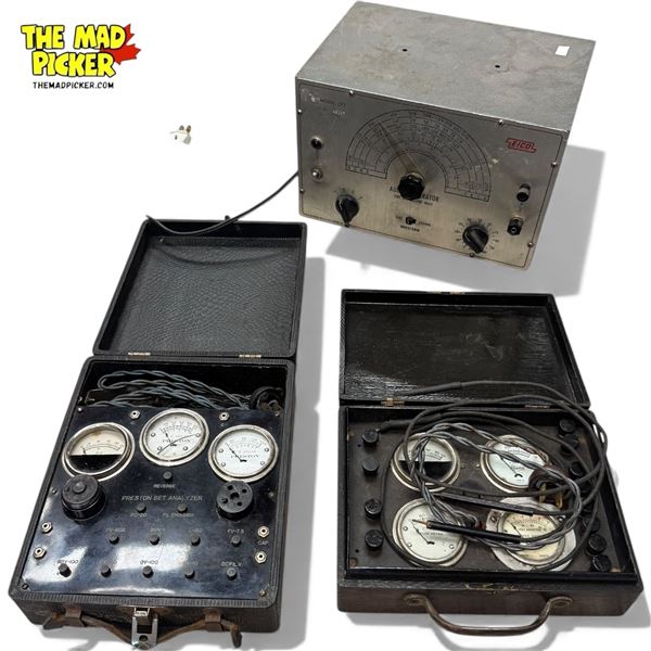 Vintage Set of Preston Vacuum Testers and Eico Model 377 Audio Generator