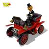 Image 1 : Vintage Tin Litho Battery Operated "Shaking Antique Car" or "1901 Car" Made by Cragstan