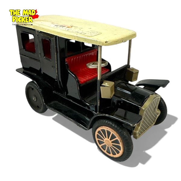 1950's-60's Tin Litho Shoji Antique Car Friction Toy