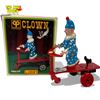 Image 1 : Vintage Tin Litho Roli Zoli Wind up Clown Toy w Box Mint Condition PMS 210 Lioin