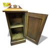Image 2 : Victorian Style Bedside Cabinet/Cupboard in Walnut 13.5x12.5x38"
