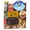Image 4 : Assortments: Vintage Tins, Christmas Cards, & 2x Ornaments