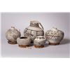 Image 2 : Five Assorted Anasazi Pots including a Pitcher, Seed Jar, and Canteen