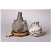 Image 2 : An Interesting Prehistoric Group of Anasazi Objects Including a Red Mesa Canteen, Duck Pitcher, and 