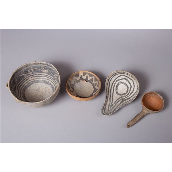 Four Ancestral Puebloan (Anasazi) Pottery Vessels, Ca 1050 - 1330 AD