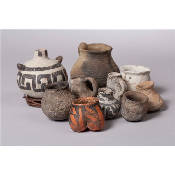 Group of Ten Anasazi Small Pots