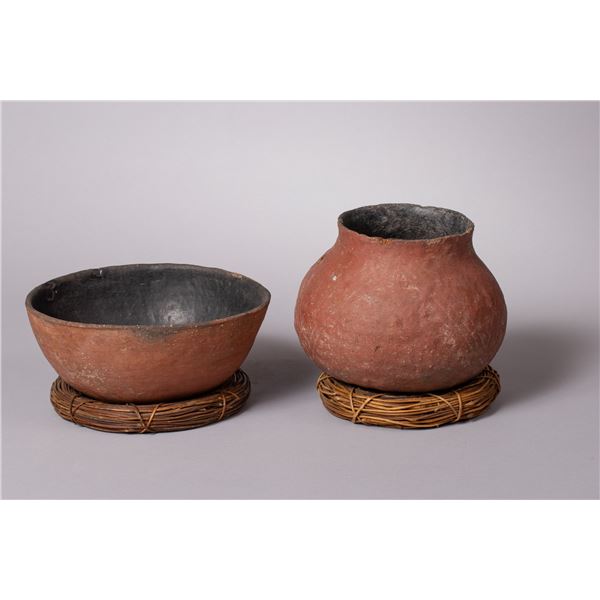 Two Gila Redware Pots, Ca 1300 - 1450 AD