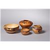 Image 1 : Collection of Four Hopi Redware Polychrome Pots