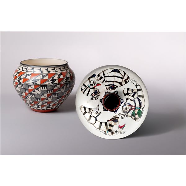 Group of Two Decorative Pots