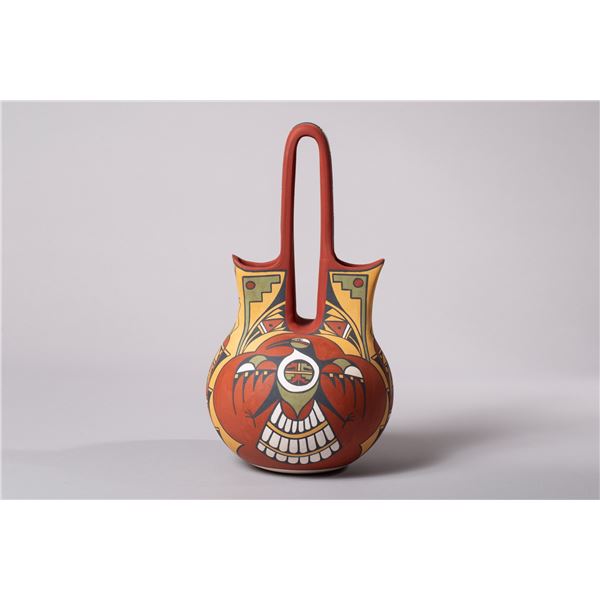 Two San Felipe Pots by Joseph and Nona Latoma includeing a Wedding Vase and a Massive Beautifully De