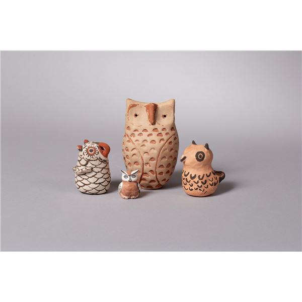 Four Acoma Owls of Various Dates