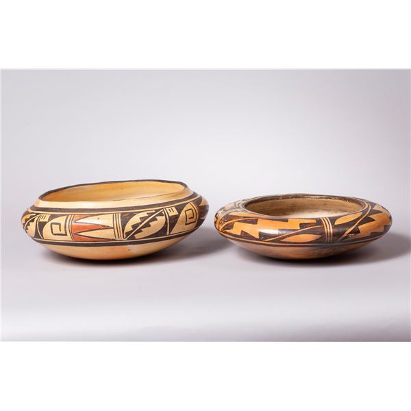 Two Polychrome Hopi Bowls, Ca 1920s