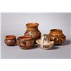 Image 1 : A Collection of Five Hopi Redware Polychrome Vessels