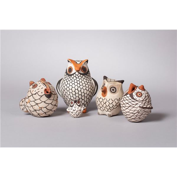 Six Acoma Owls of Various Dates