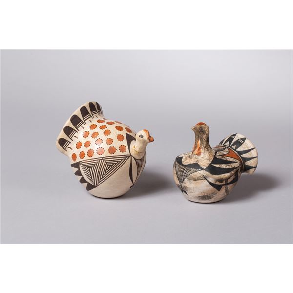 Two Acoma Turkeys
