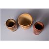 Image 3 : Group of three Hopi Pueblo Polychrome Historic Pottery Cylinders